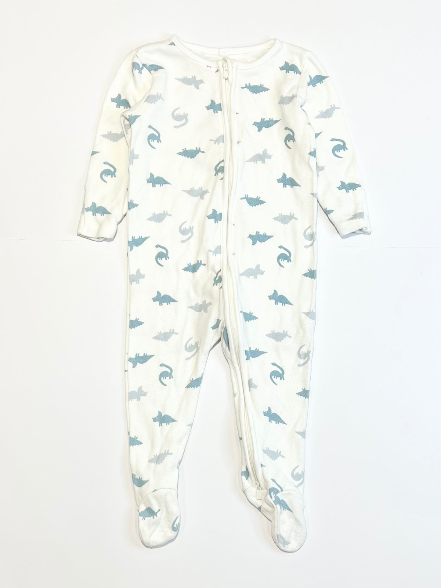 Dinos zip onesie - Size 6-9 months