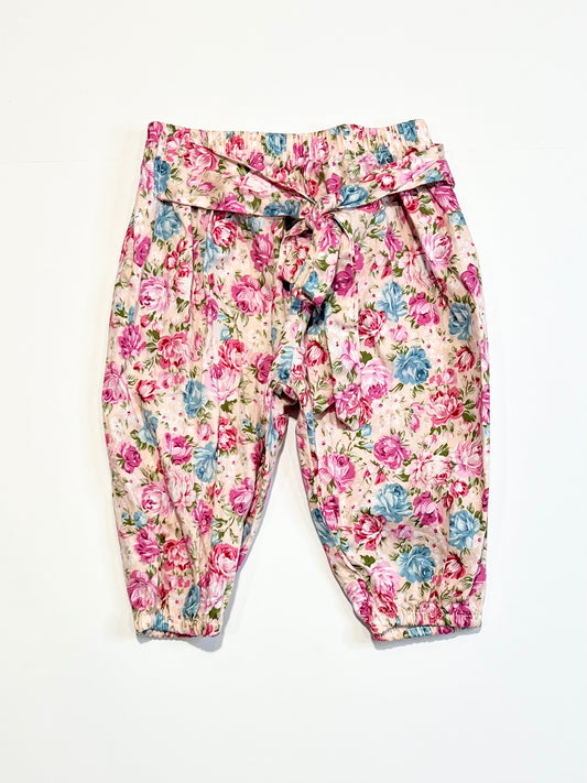 Floral cotton pants - Size 0