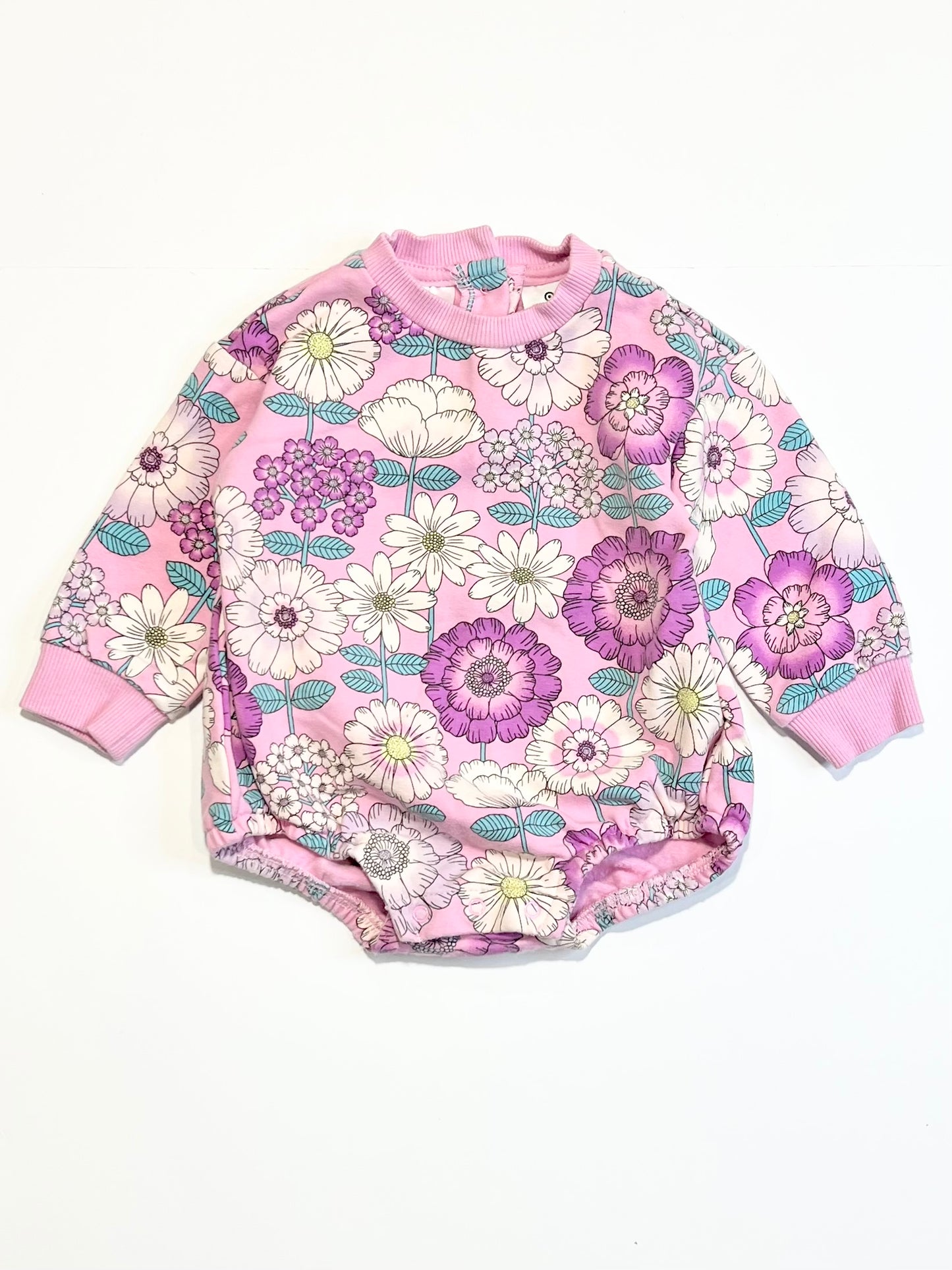 Floral fleece bodysuit - Size 0