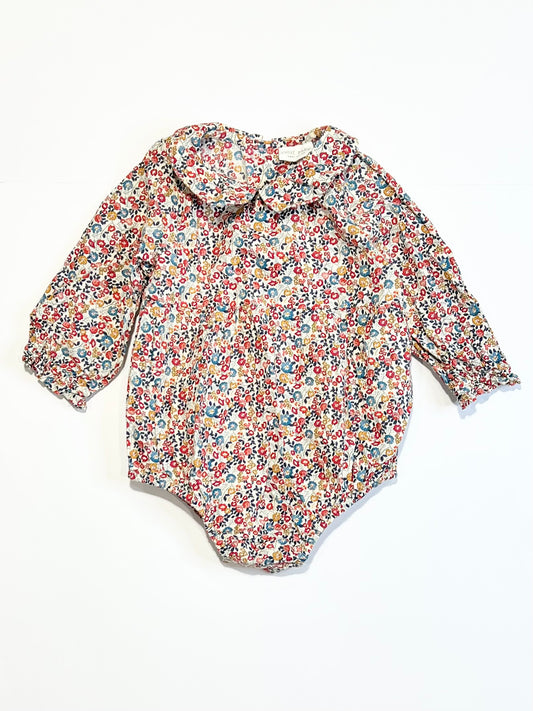 Cotton floral bodysuit - Size 6-9 months