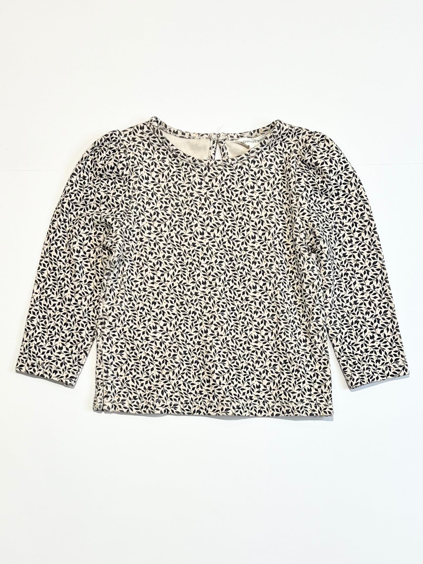 Leafy glitter top - Size 0