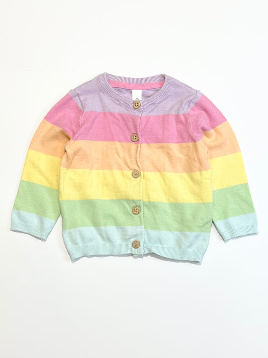 Rainbow cardigan - Size 0