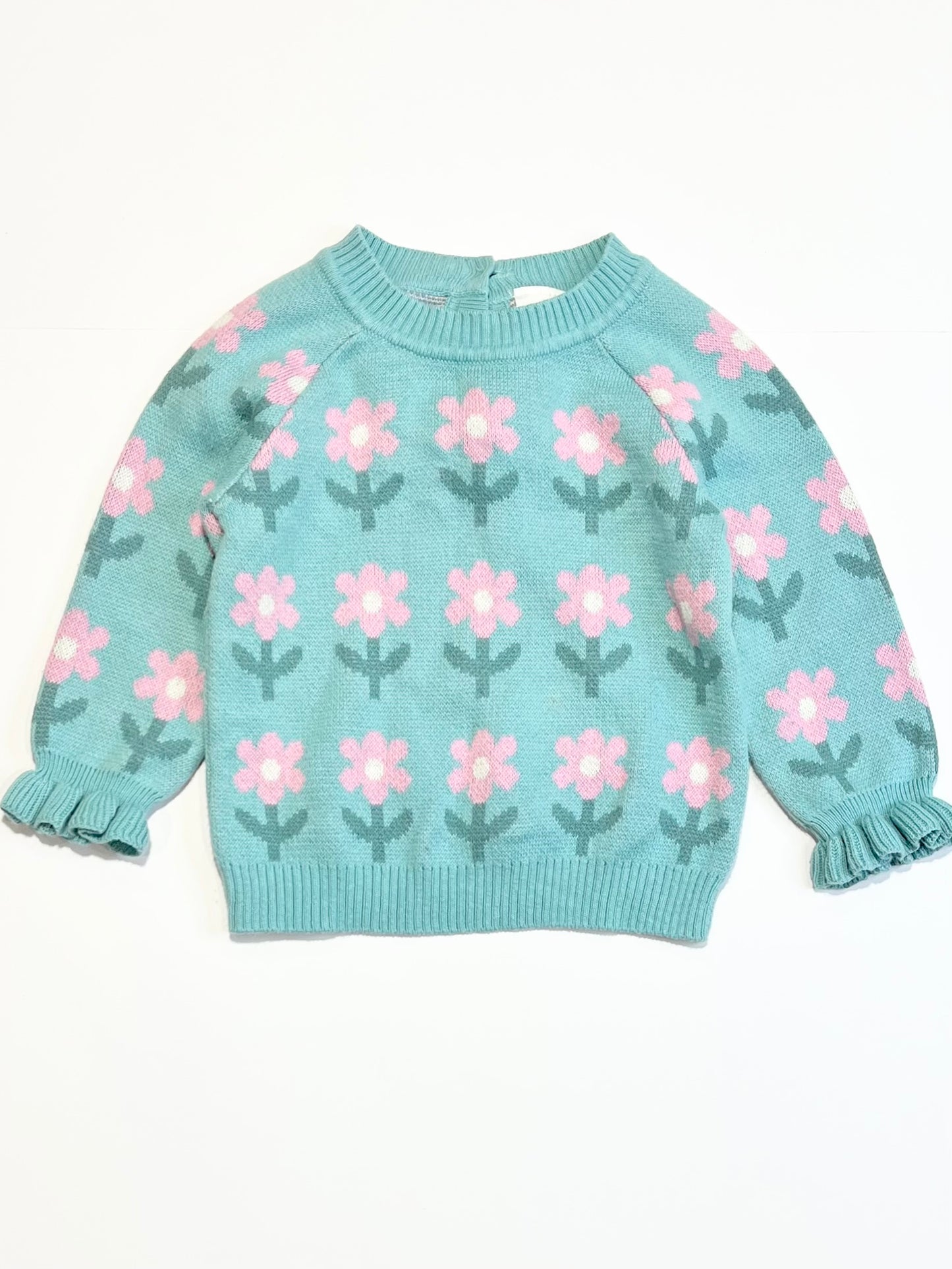 Floral knit jumper - Size 0