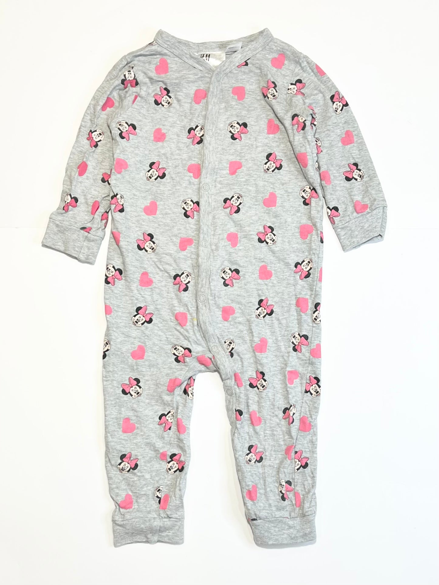 Grey Minnie onesie - Size 9-12 months
