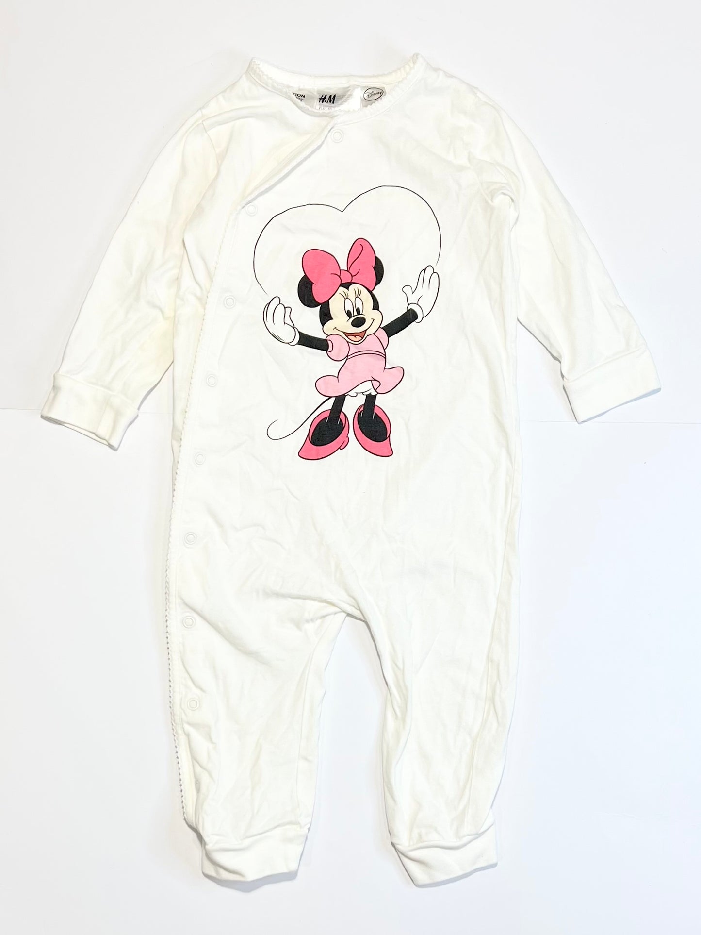 White Minnie onesie - Size 9-12 months