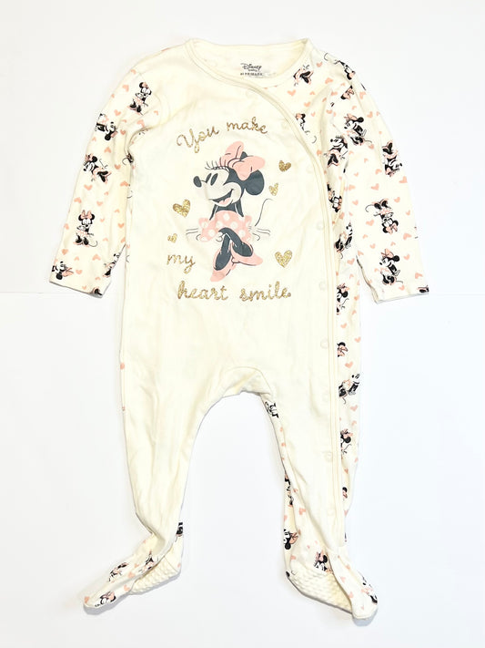 Glitter Minnie onesie - Size 9-12 months