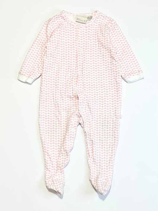 Pink floral onesie - Size 0