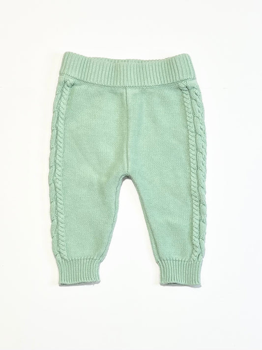 Green knit pants - Size 00