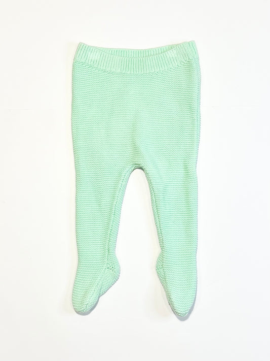 Chunky knit footed pants - Size 00