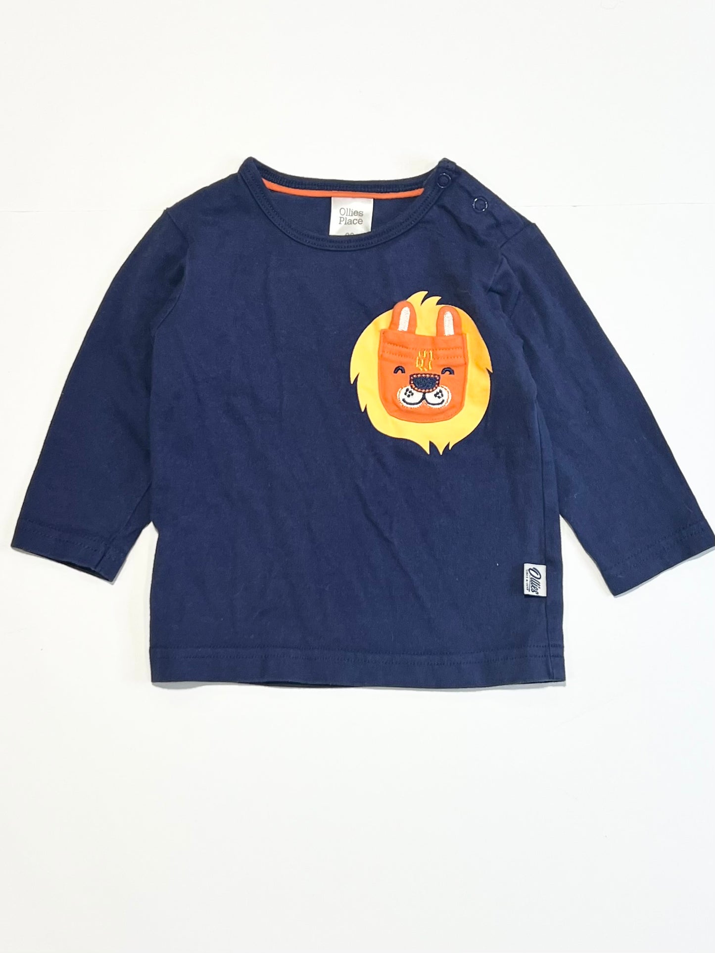 Navy lion top - Size 00