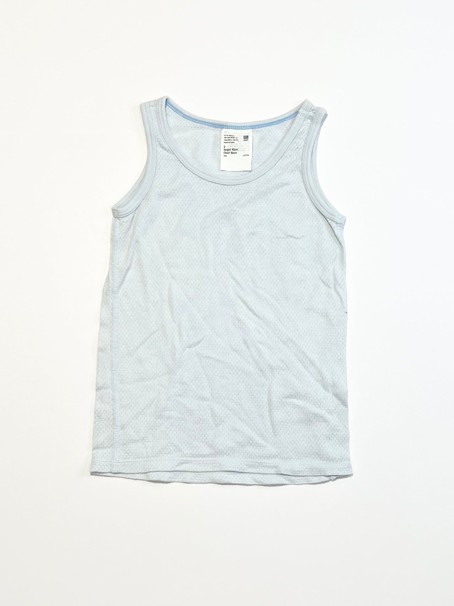 Cotton mesh singlet - Size 2