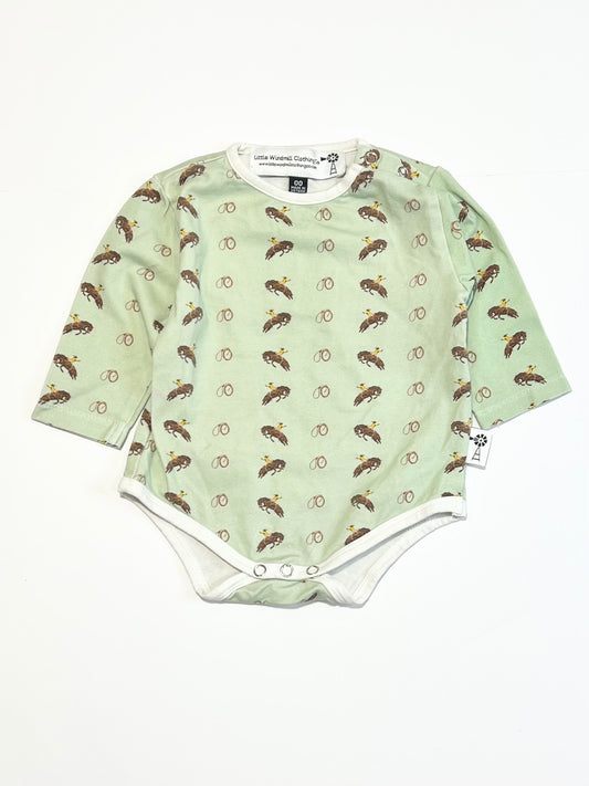 Green cowboys bodysuit - Size 00