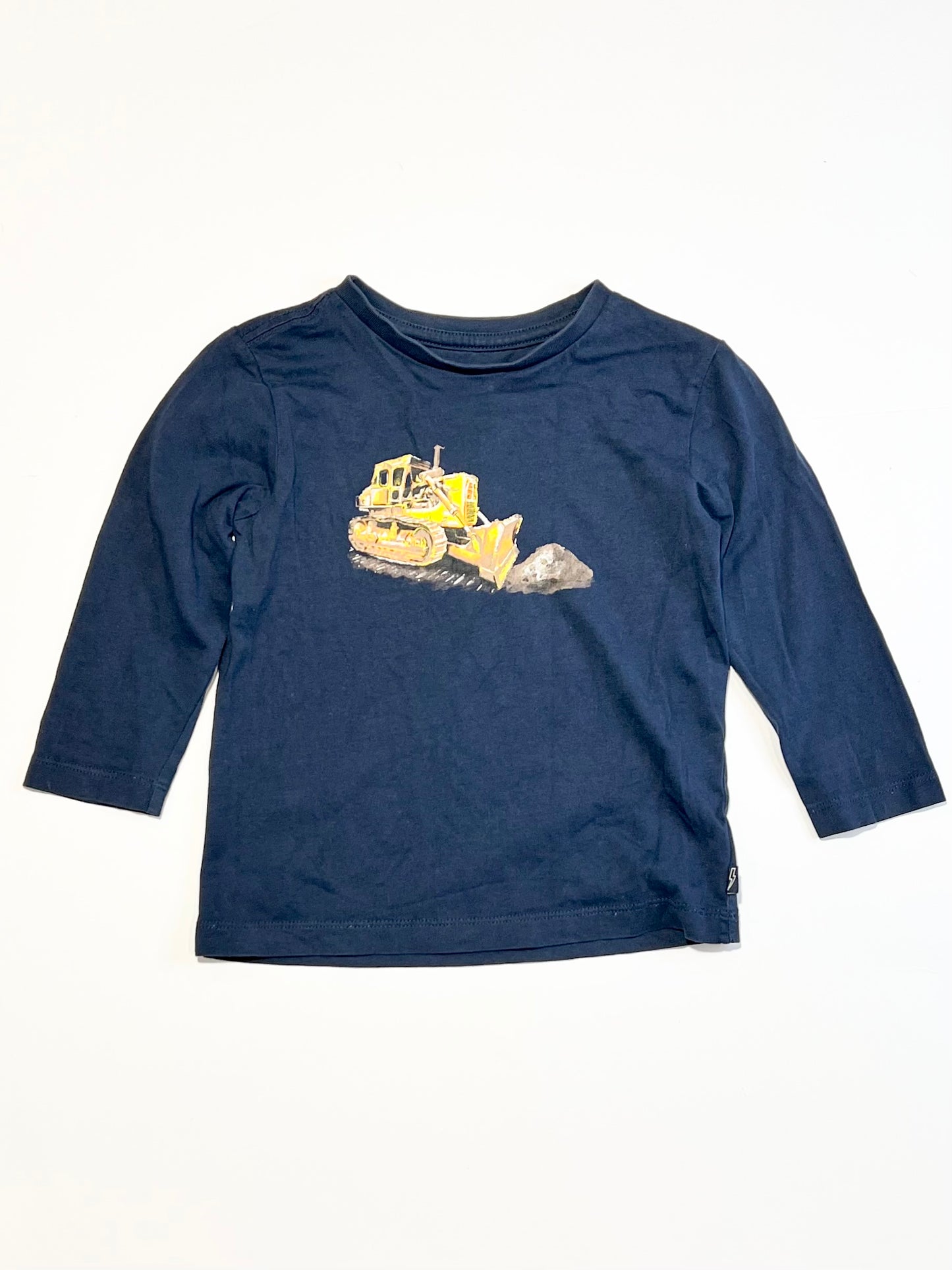 Navy bulldozer top - Size 2