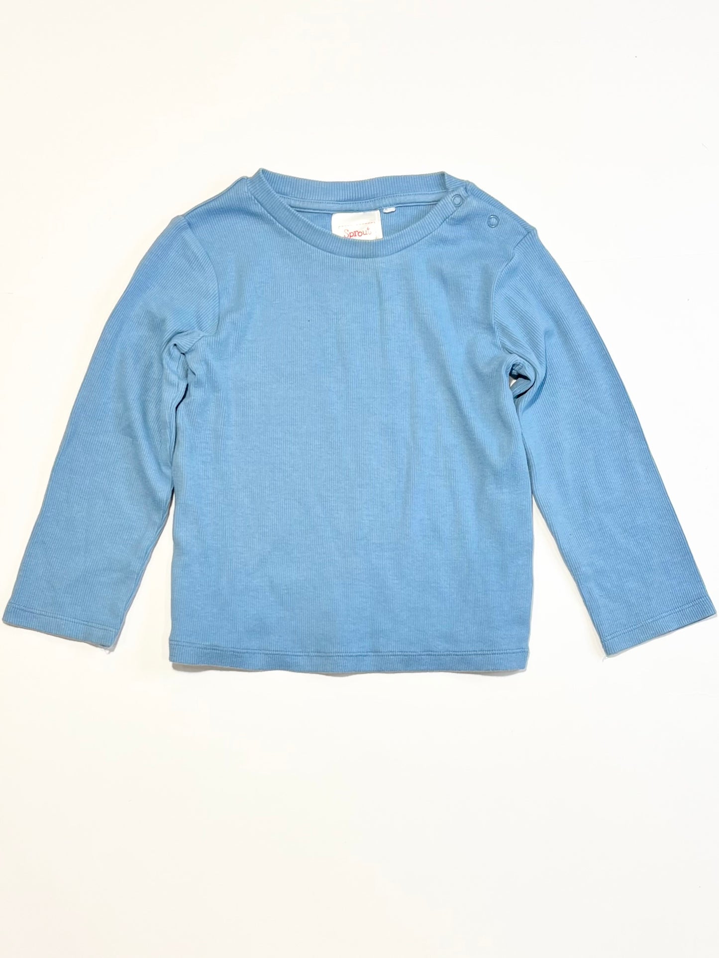 Blue ribbed top - Size 2
