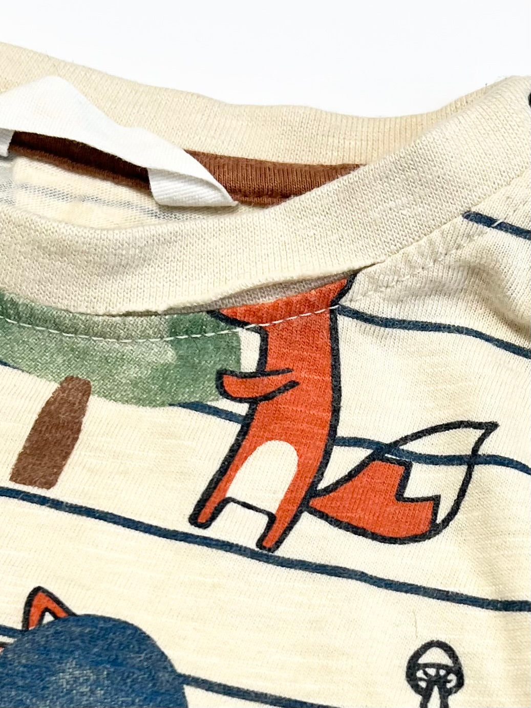 Tan animals top - Size 2