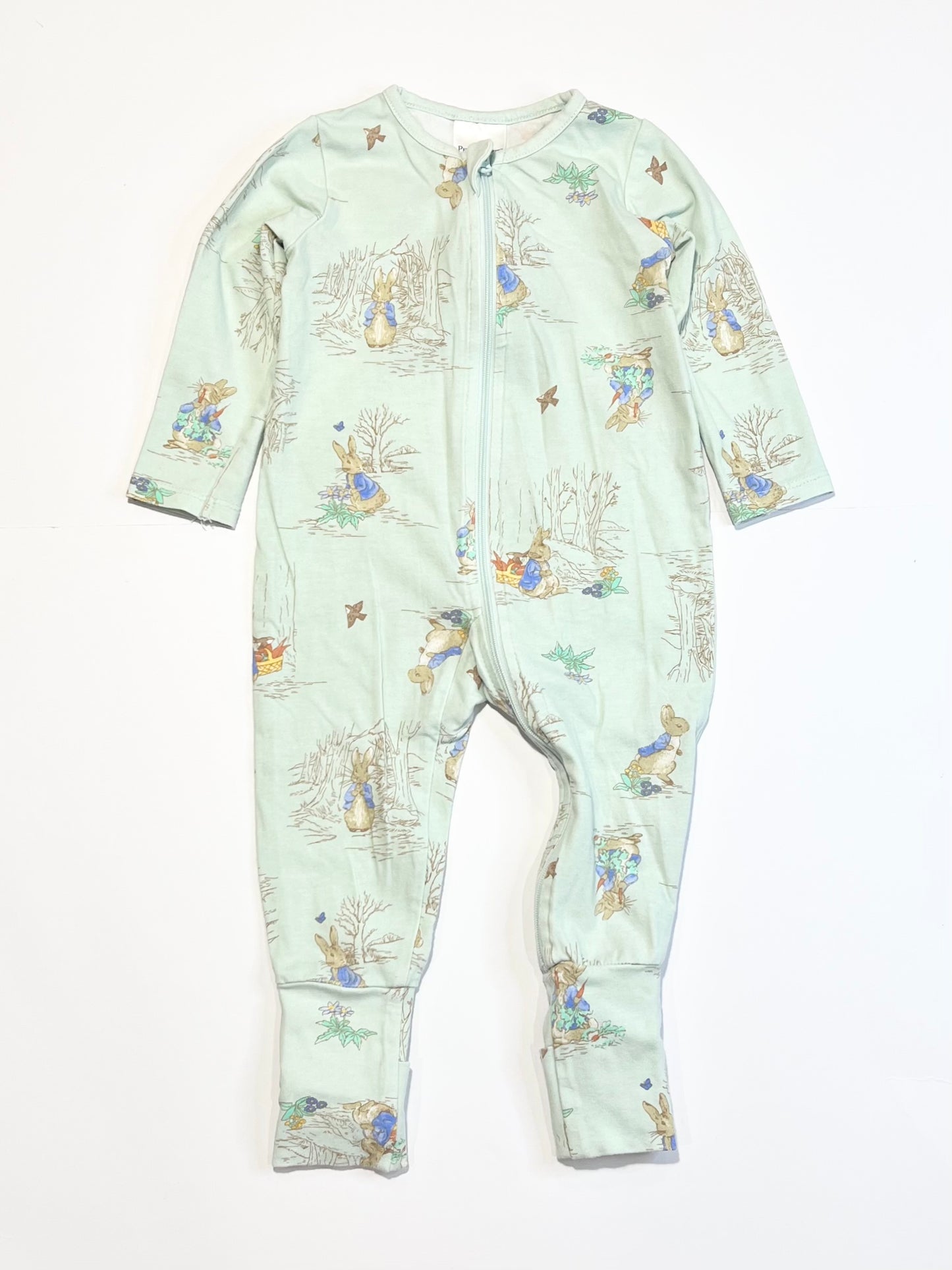 Peter Rabbit zip onesie - Size 00
