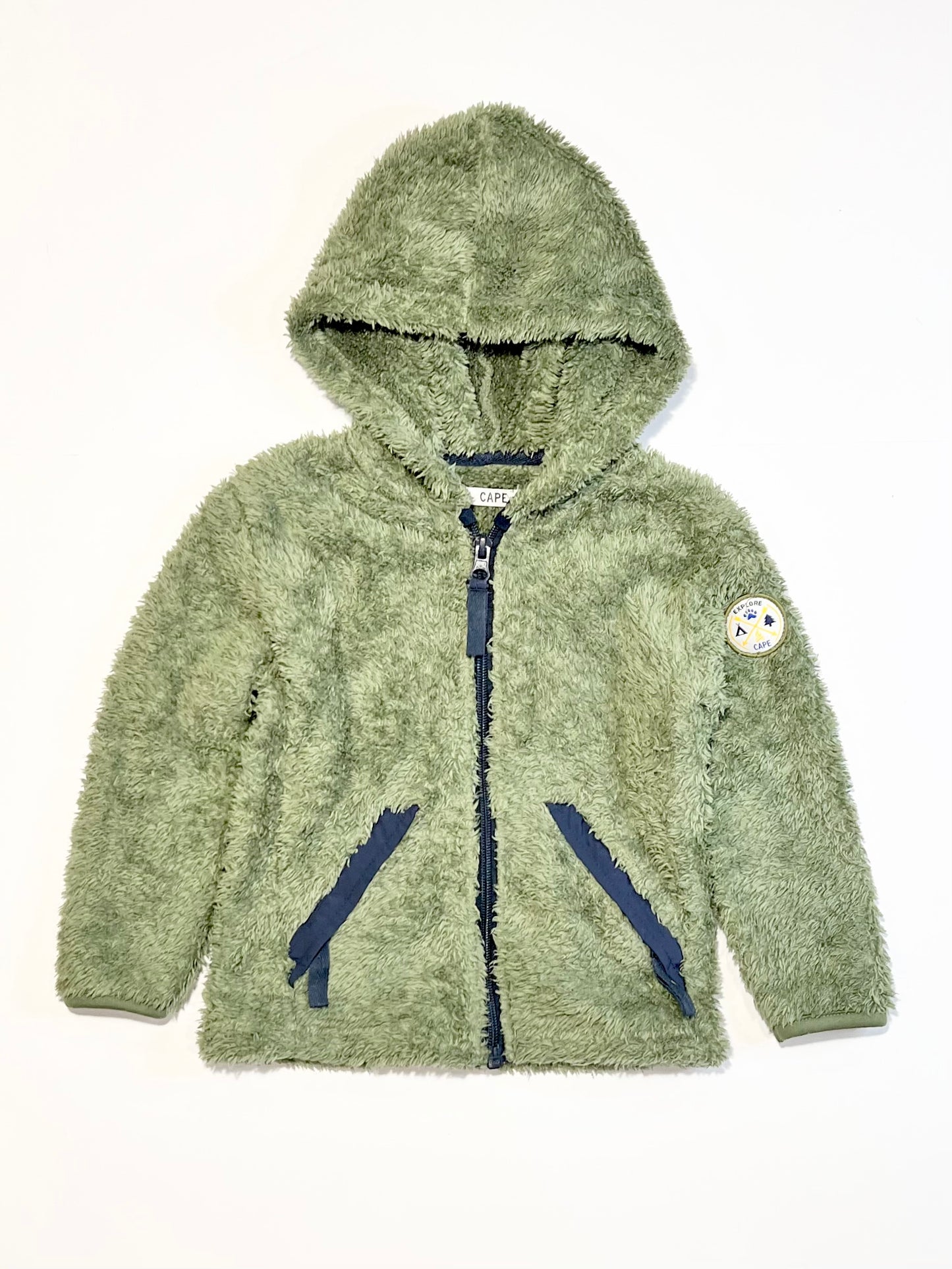 Green zip hoodie - Size 2