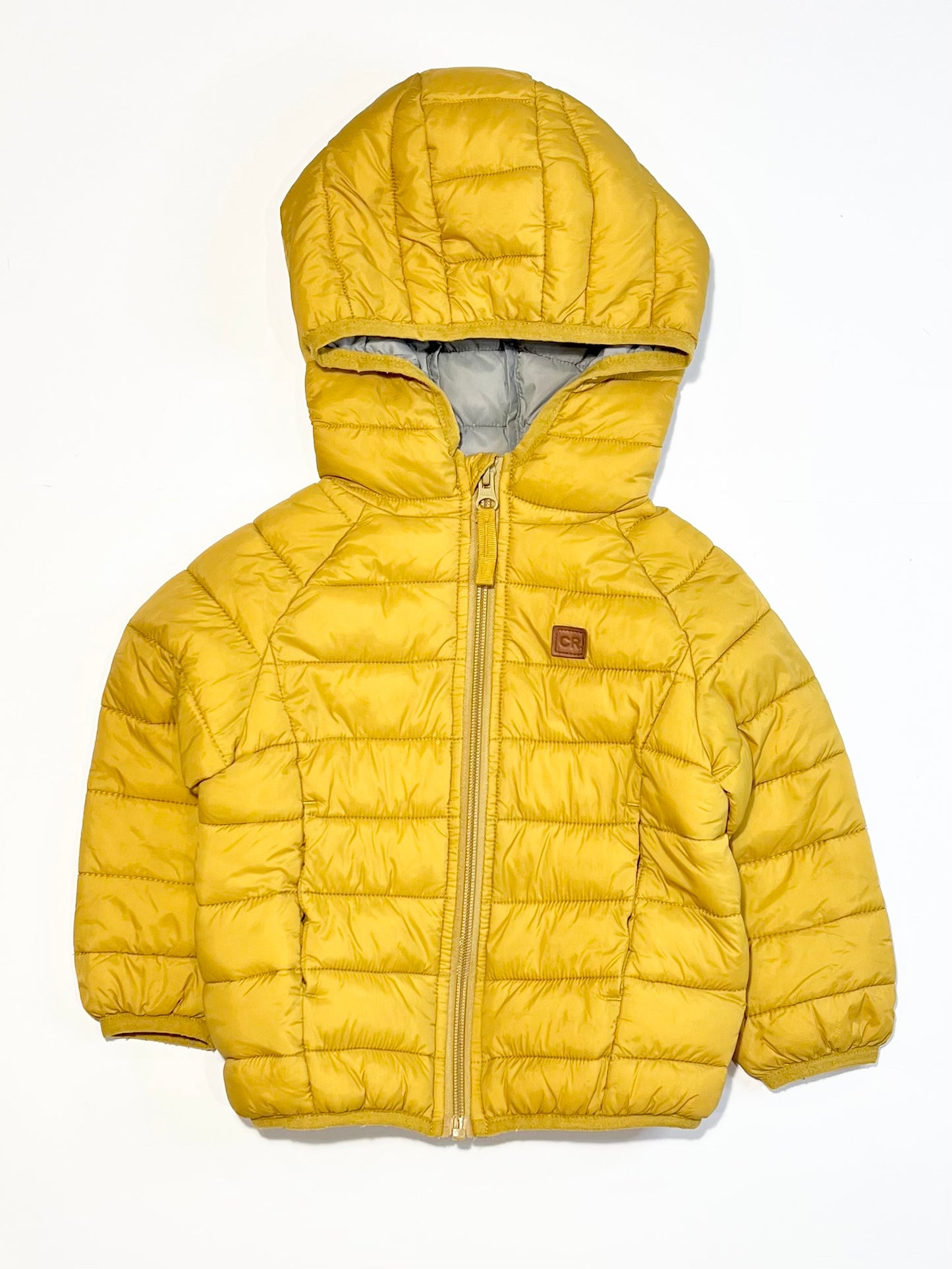 Mustard puffer jacket - Size 2