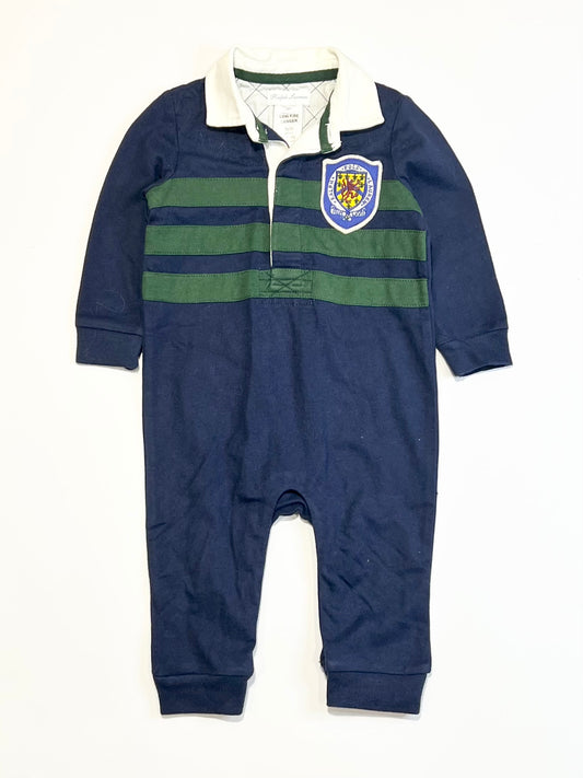 Navy polo onesie - Size 00