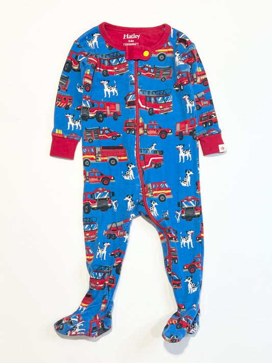 Ribbed fire truck onesie - Size 00
