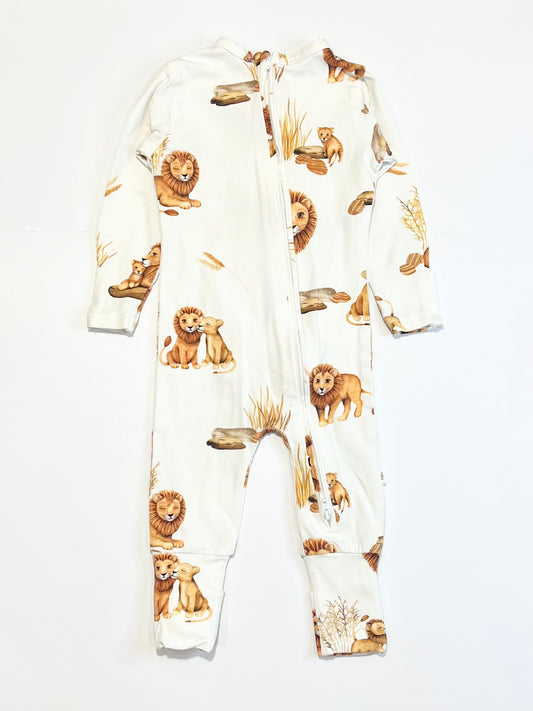 Lions zip onesie - Size 00