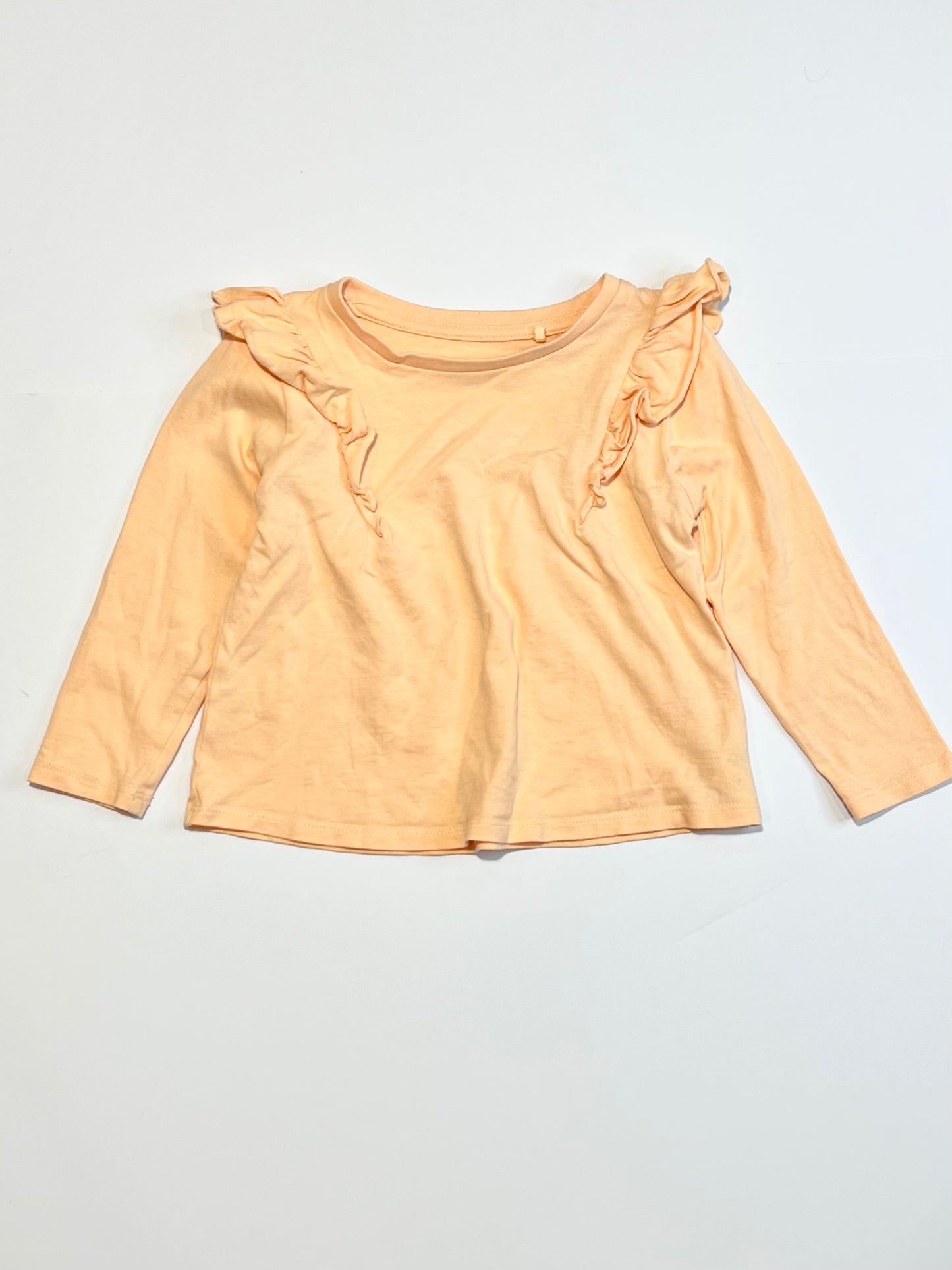 Orange ruffle top - Size 2