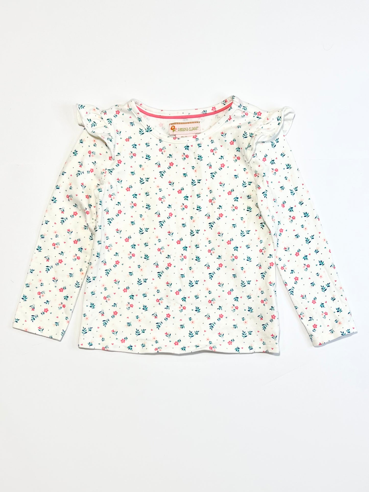 Floral ruffle top - Size 2