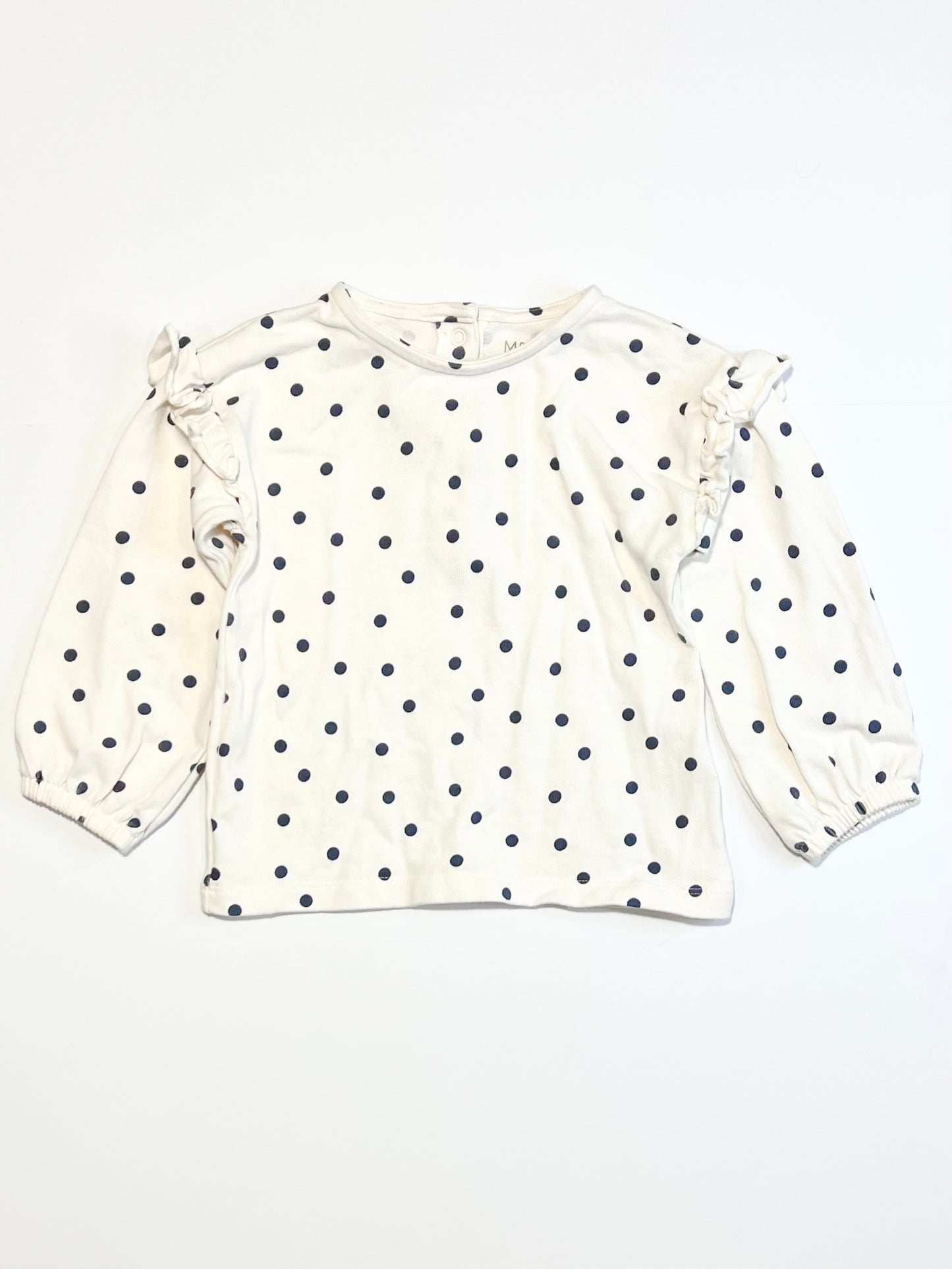 Spotty ruffle top - Size 2