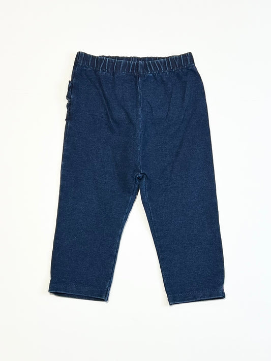 Navy ruffle pants - Size 00