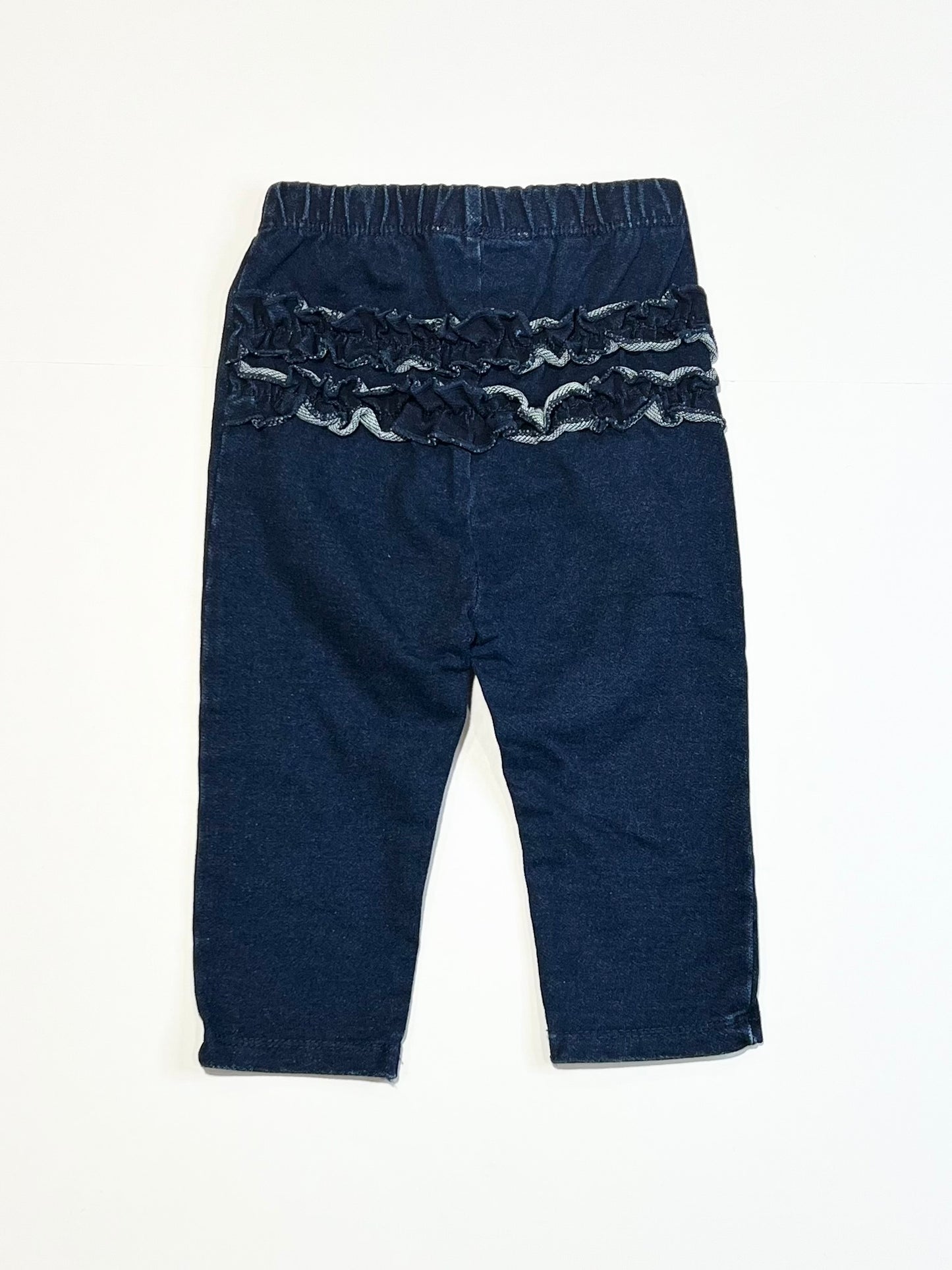 Navy ruffle pants - Size 00