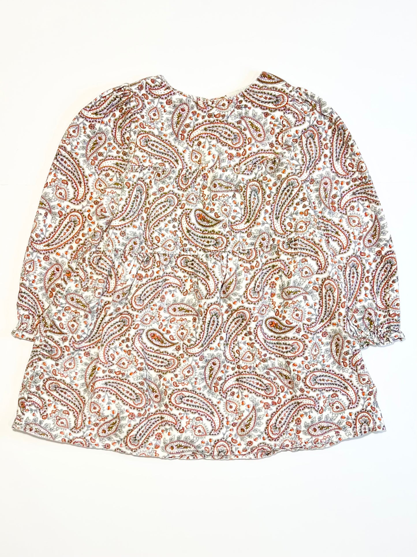 Corduroy paisley dress - Size 2
