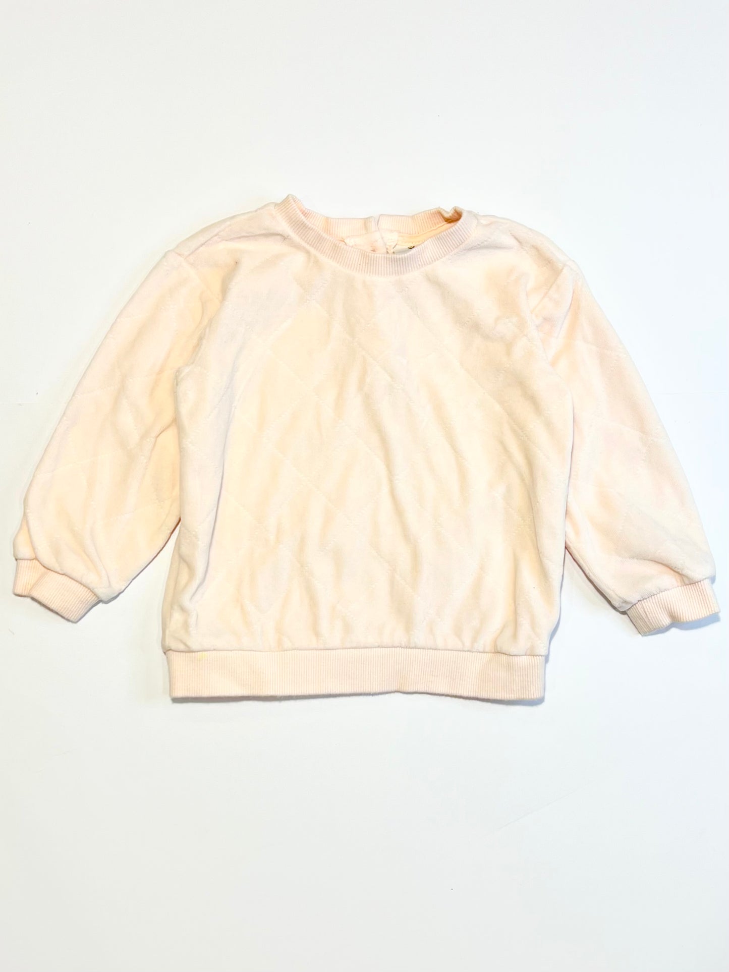 Pink velour sweater - Size 2