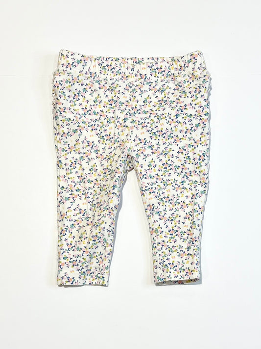 Floral ruffle leggings - Size 00