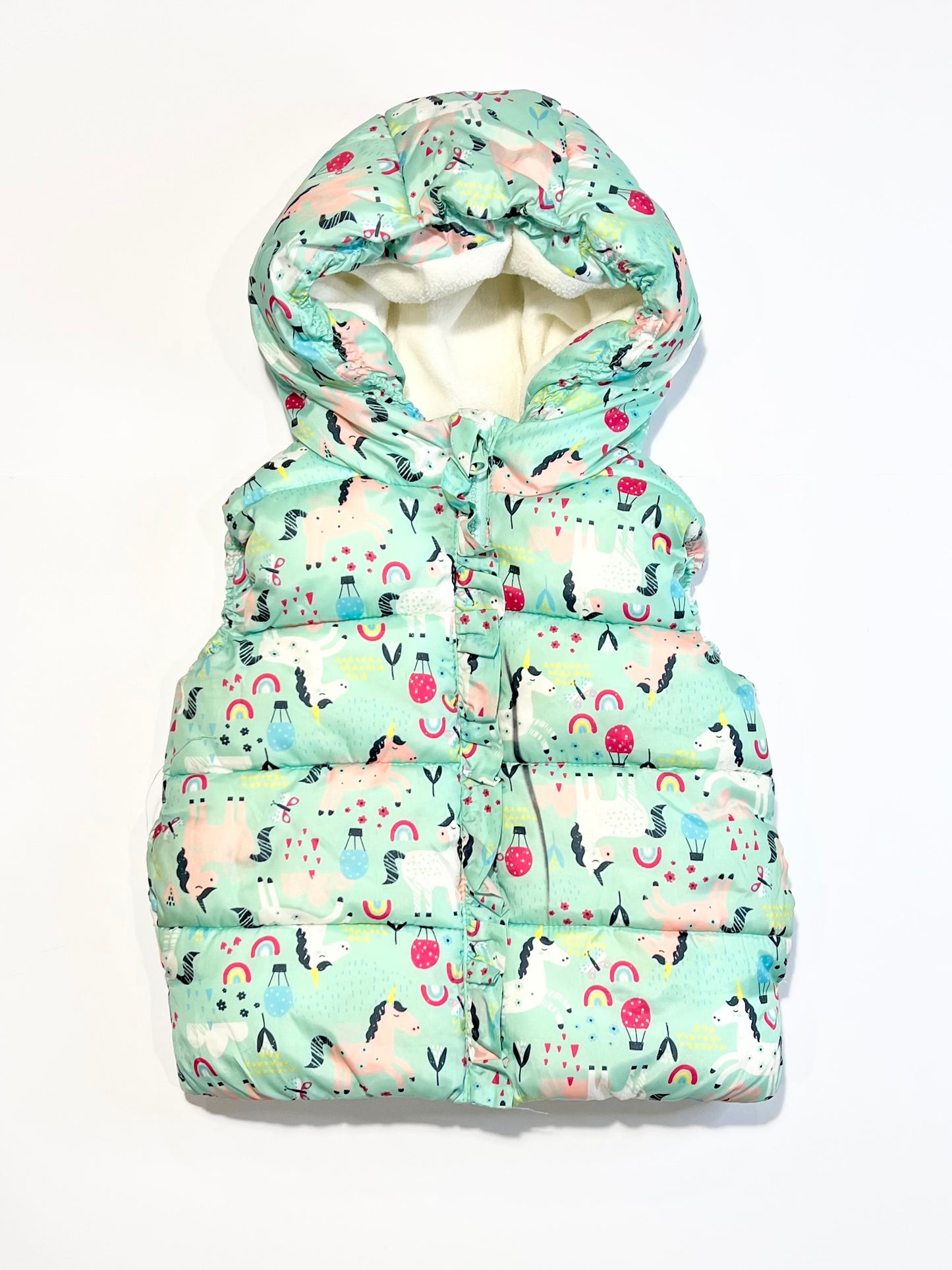 Unicorns puffer vest - Size 2-3