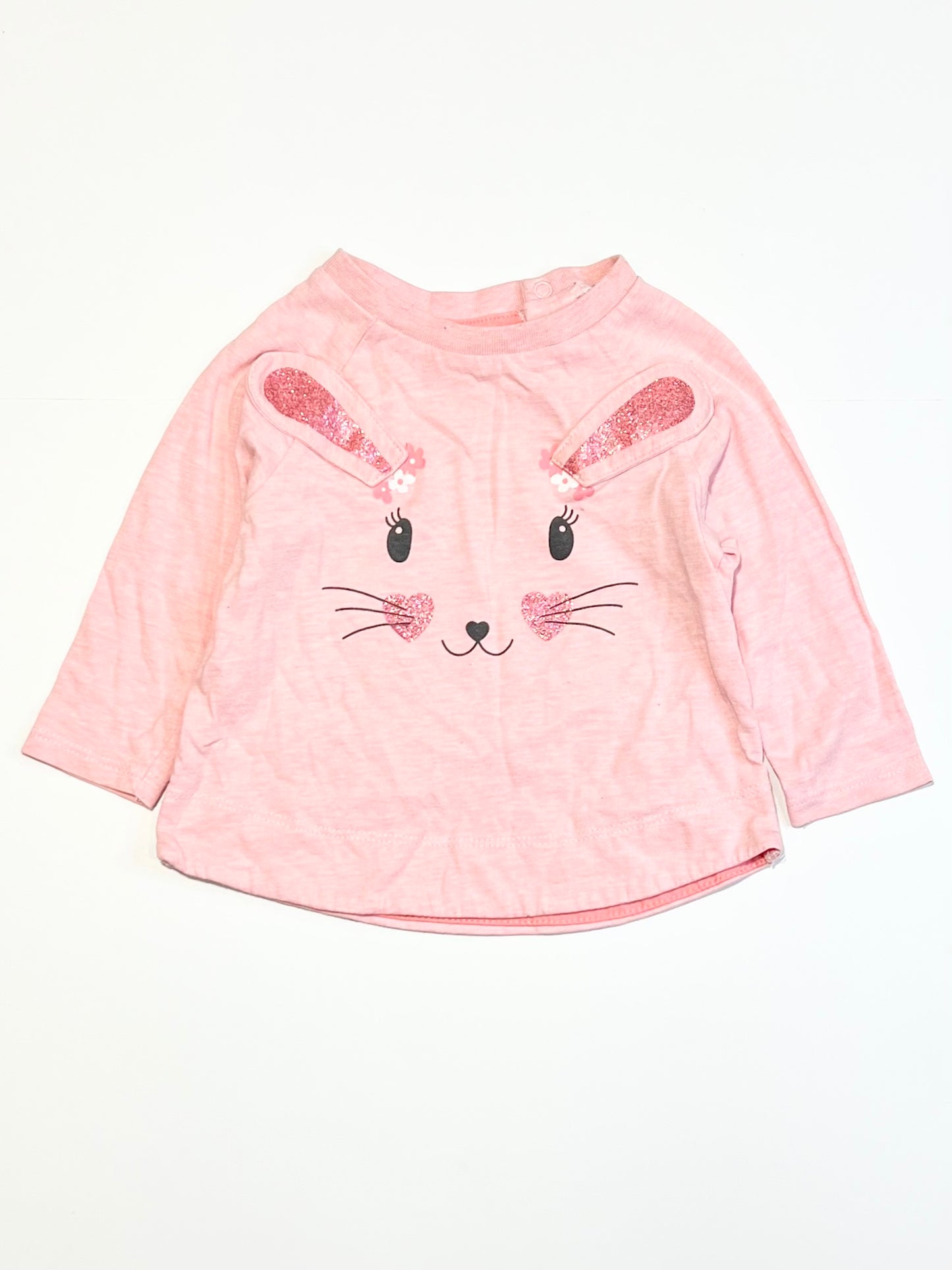 Pink bunny top - Size 00