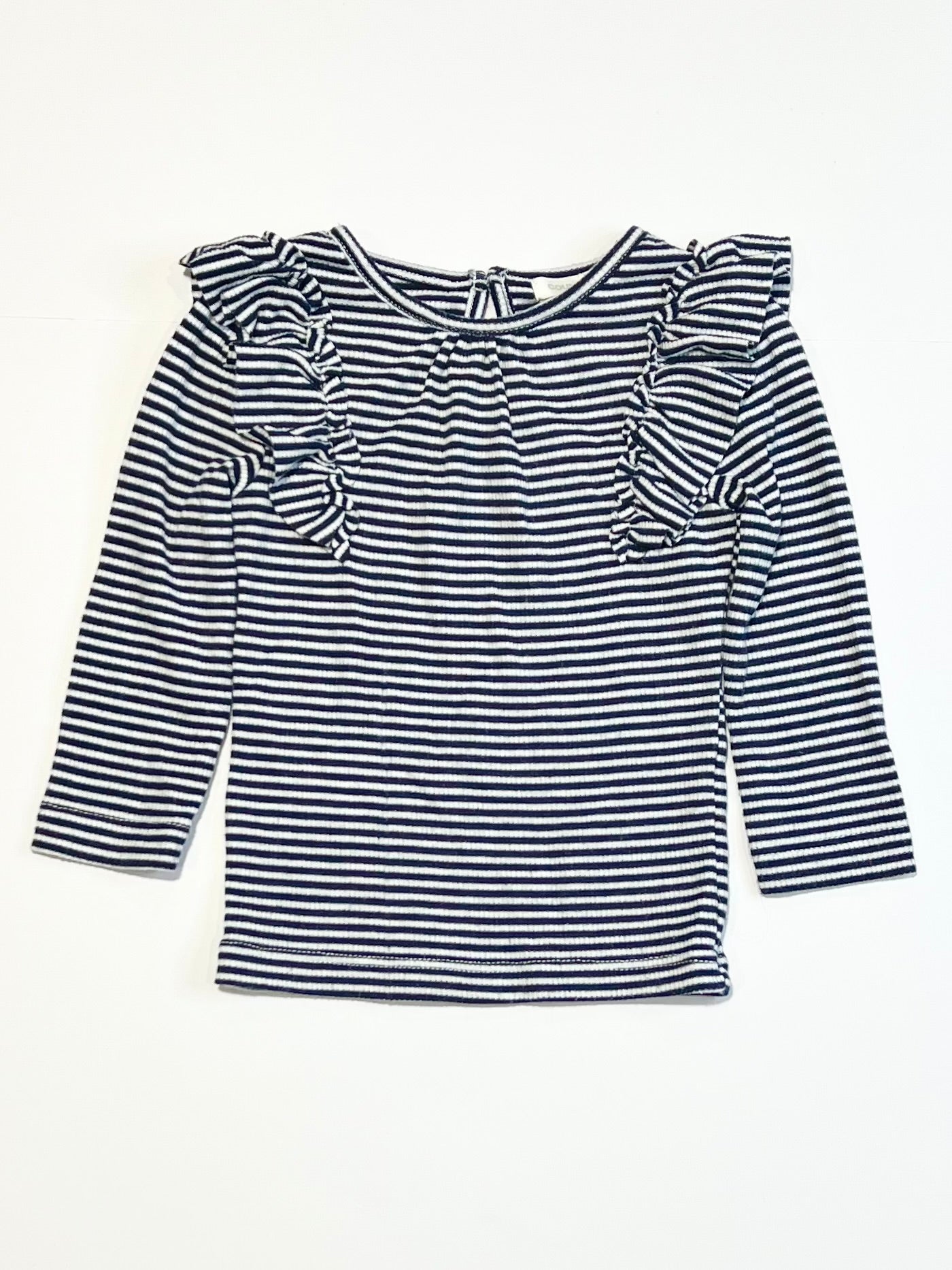 Ribbed ruffle top - Size 00