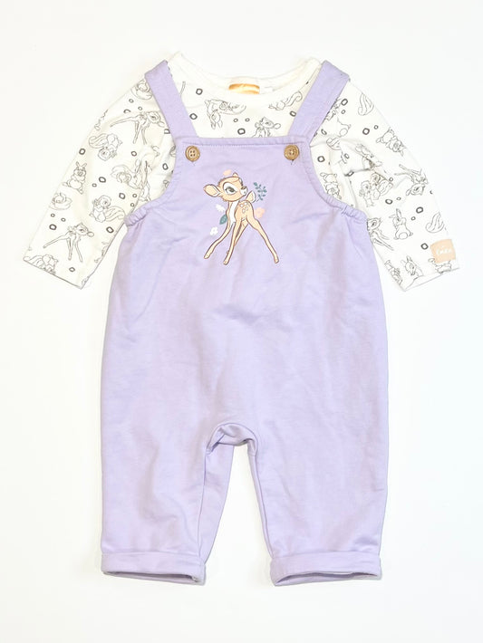 Purple Bambi overalls - Size 00
