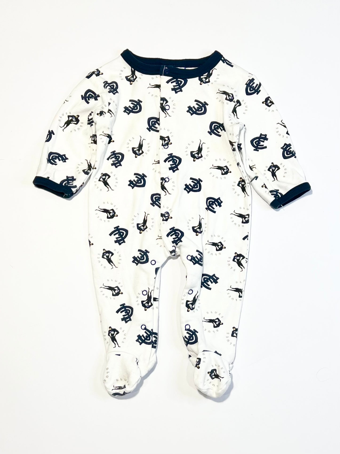 Carlton Blues onesie - Size 00