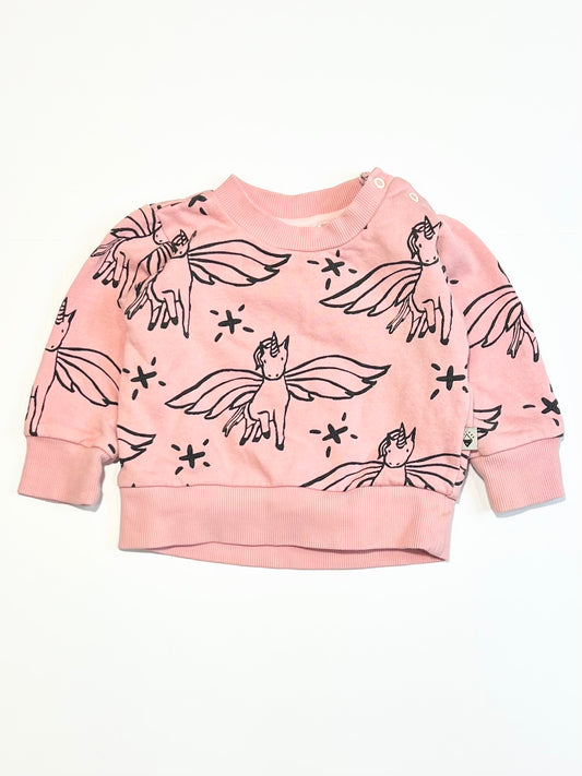 Pink unicorn sweater - Size 00