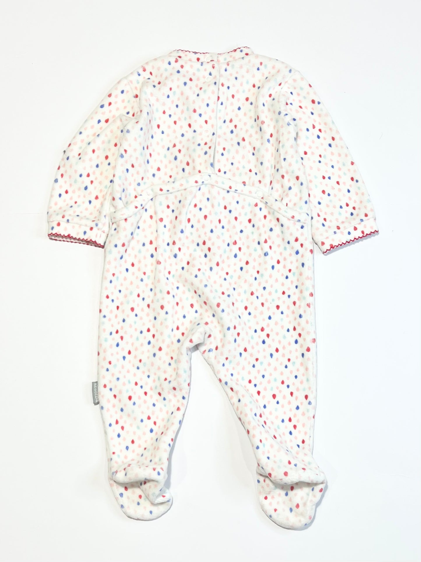 Velour heart onesie - Size 00