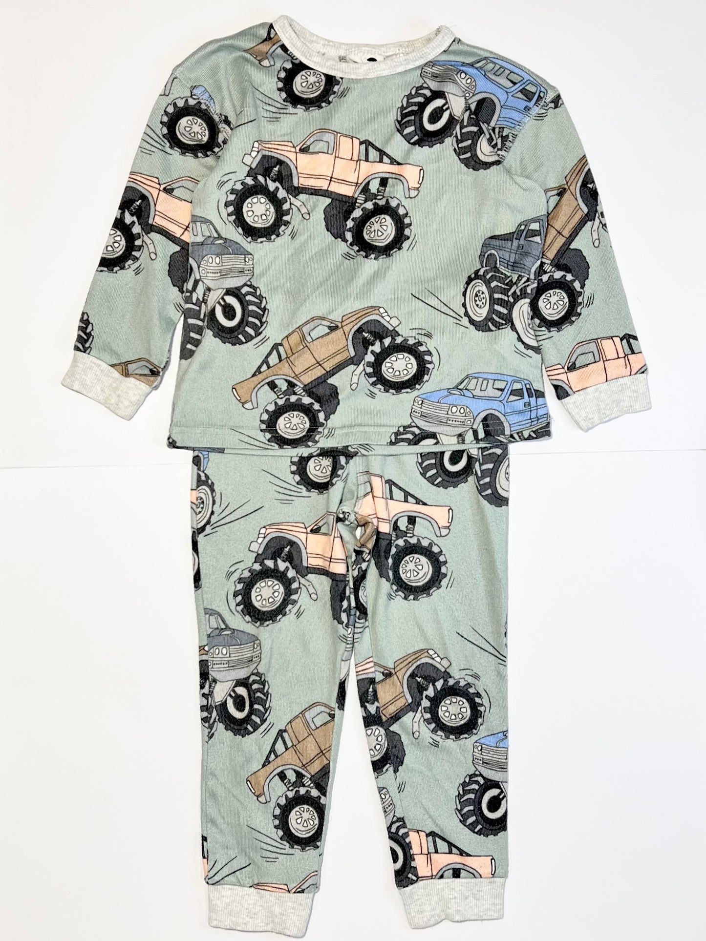 Monster truck plush pyjamas - Size 3