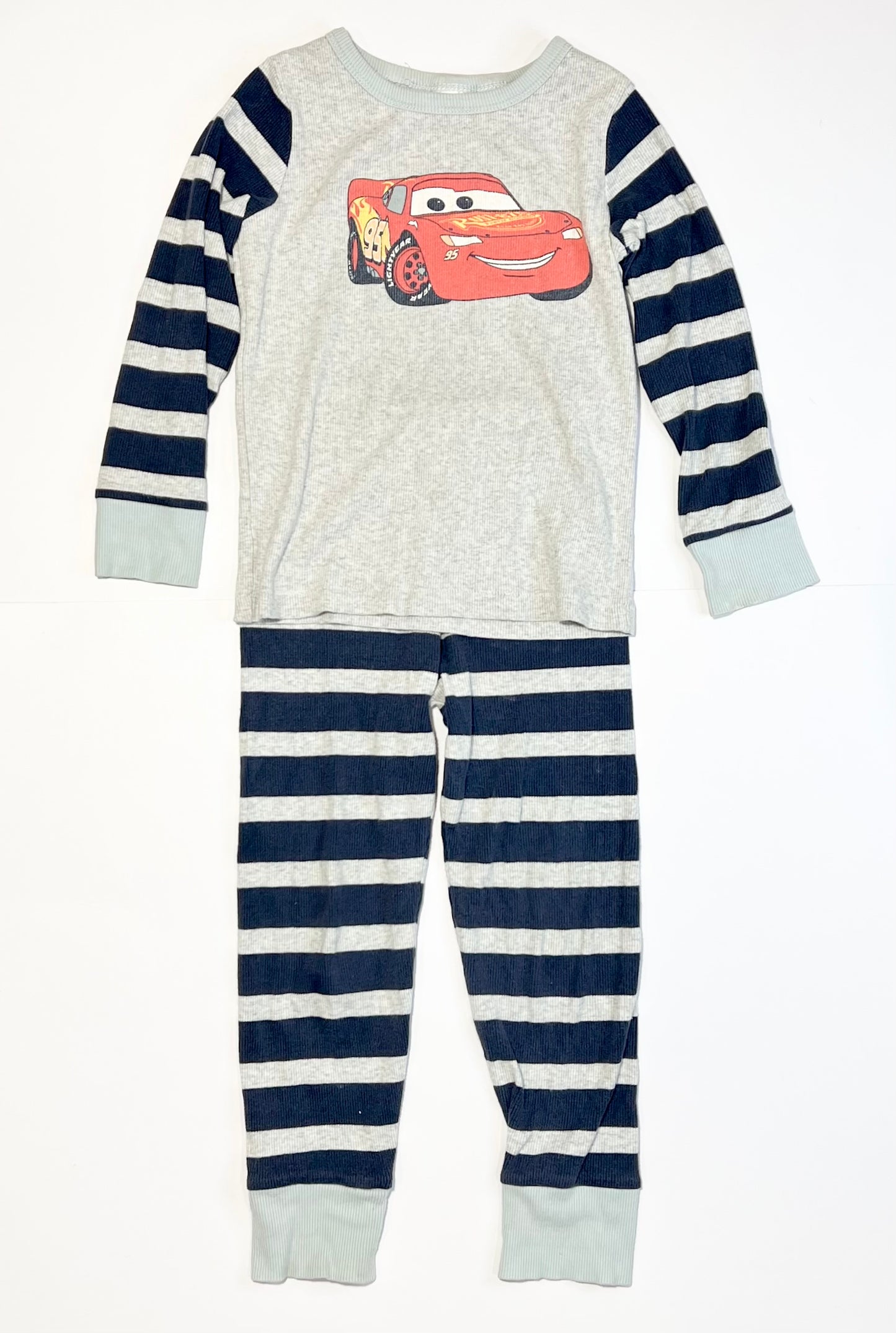 Ribbed Lightning McQueen pyjamas - Size 3