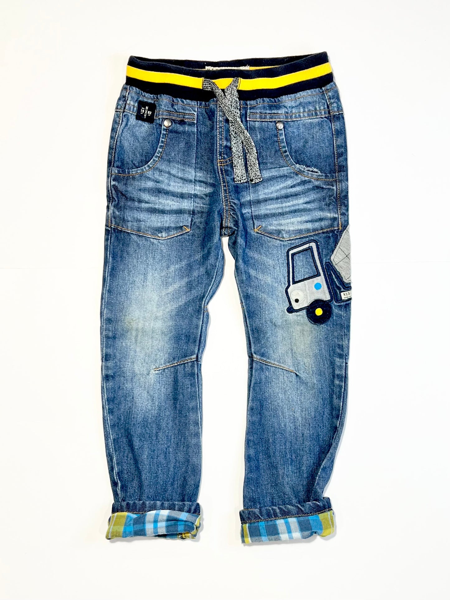 Pull-on denim jeans - Size 3-4