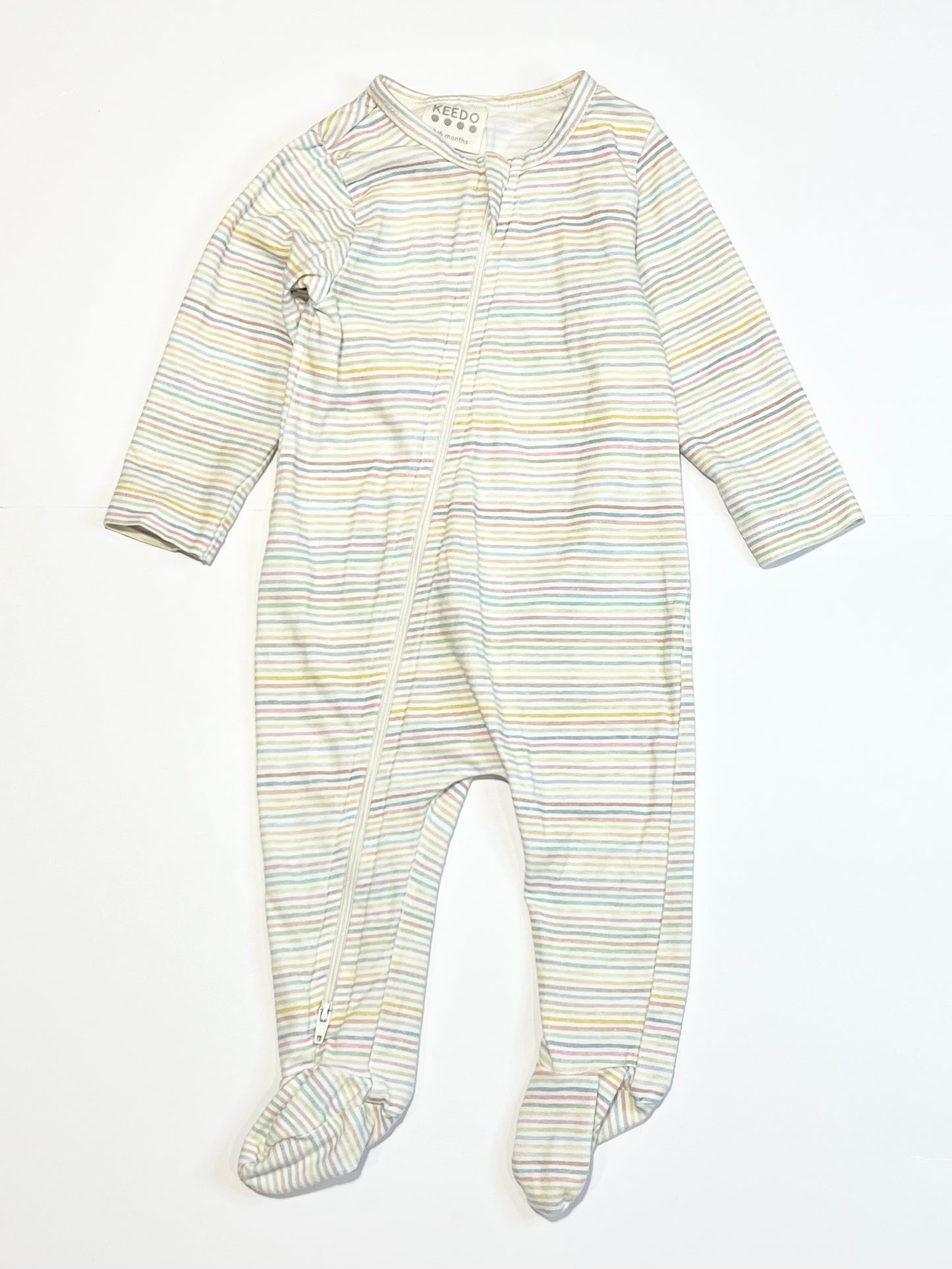 Striped zip onesie - Size 00