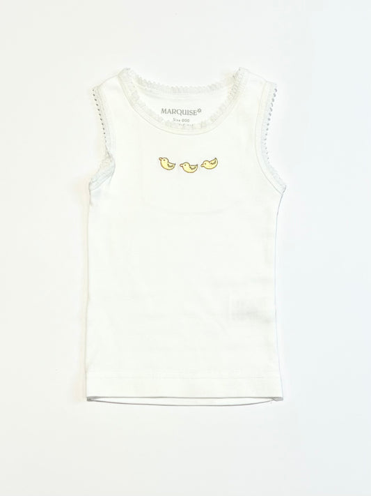 Yellow ducky singlet - Size 000