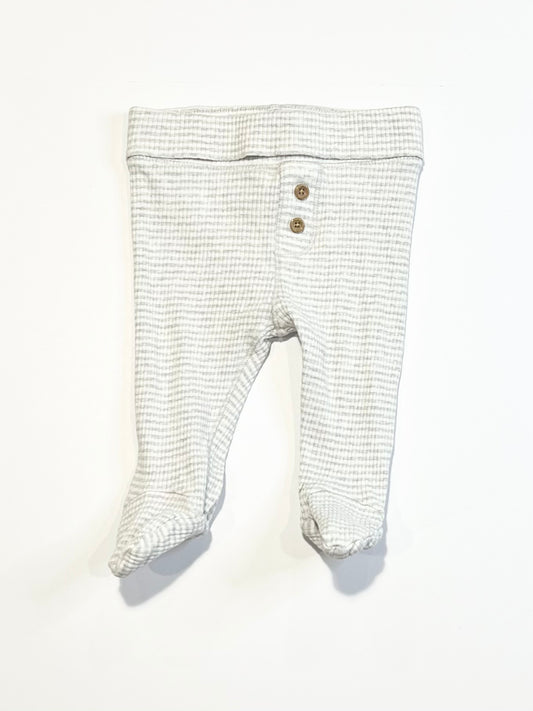 Ribbed footed pants - Size 000