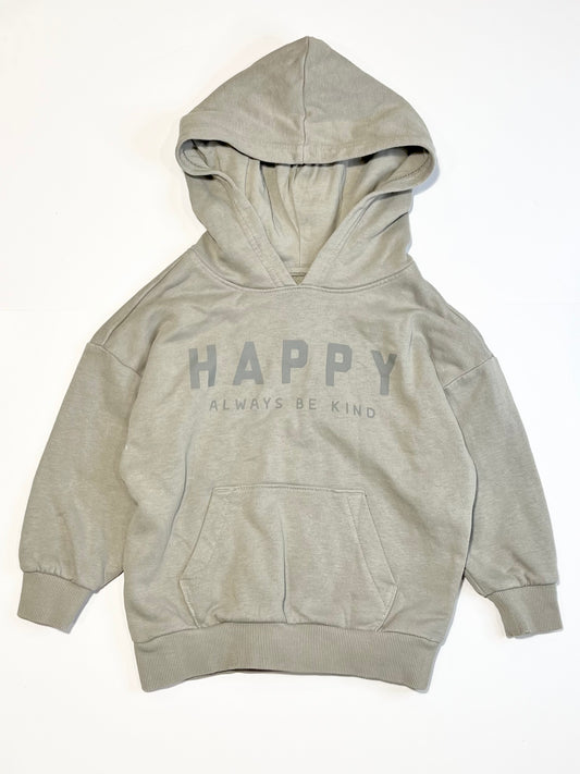 Grey happy hoodie - Size 3
