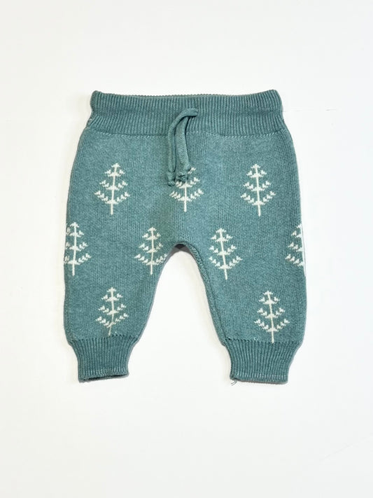 Green knit pants - Size 000