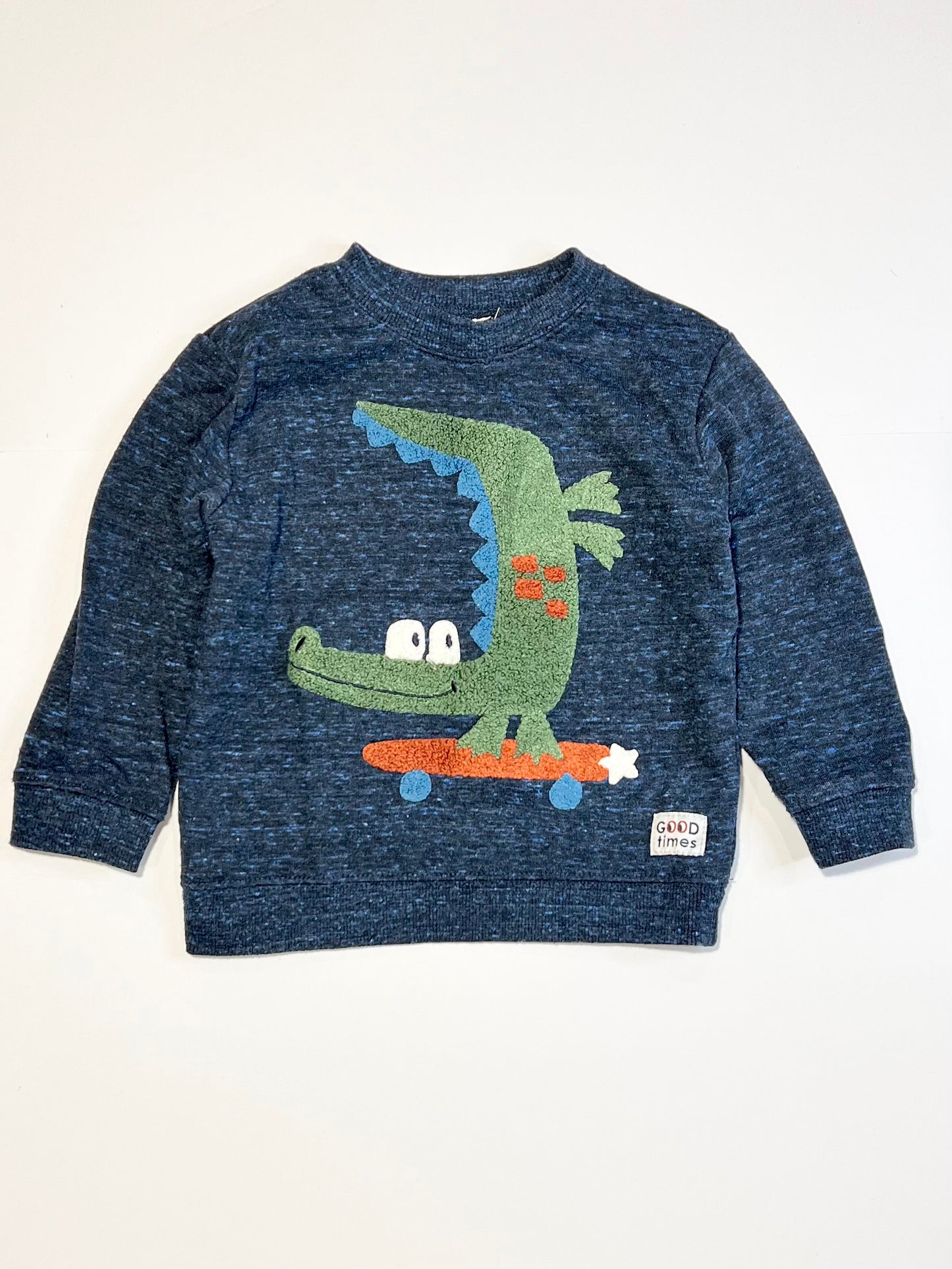 Navy croc sweater - Size 3