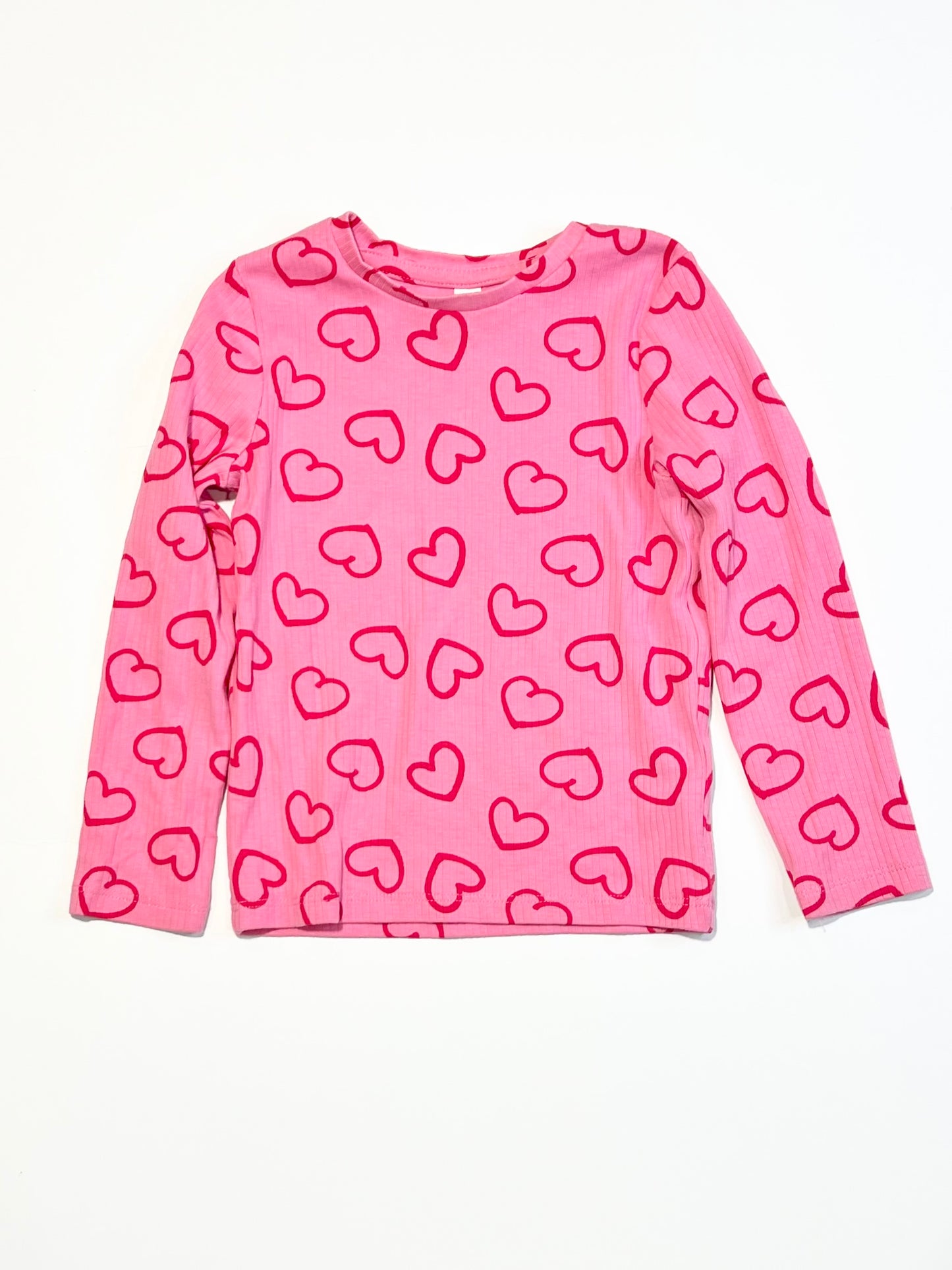 Ribbed hearts top - Size 3